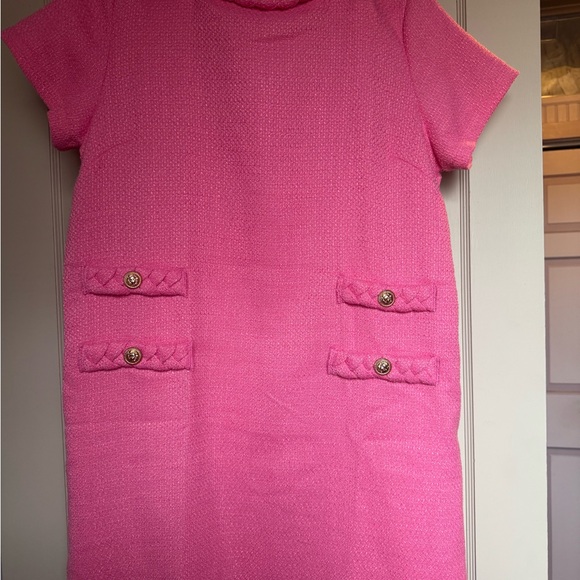 Amazon Dresses & Skirts - Chic Pink Womans Dress with Button Accents